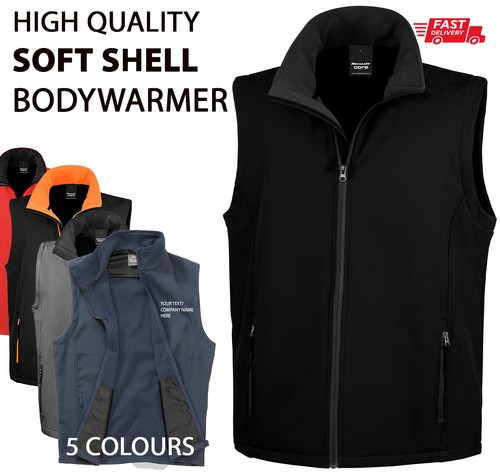 Einfarbig softshell bodywarmer - einfarbig, softshell-bodywarmer